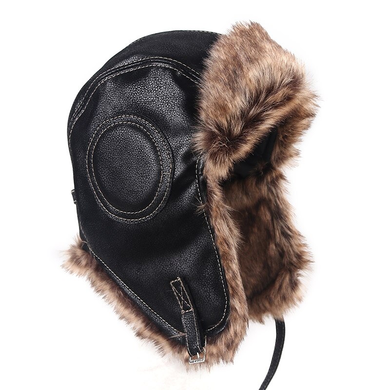 Classic Faux Leather Trapper Hat, Free Shipping